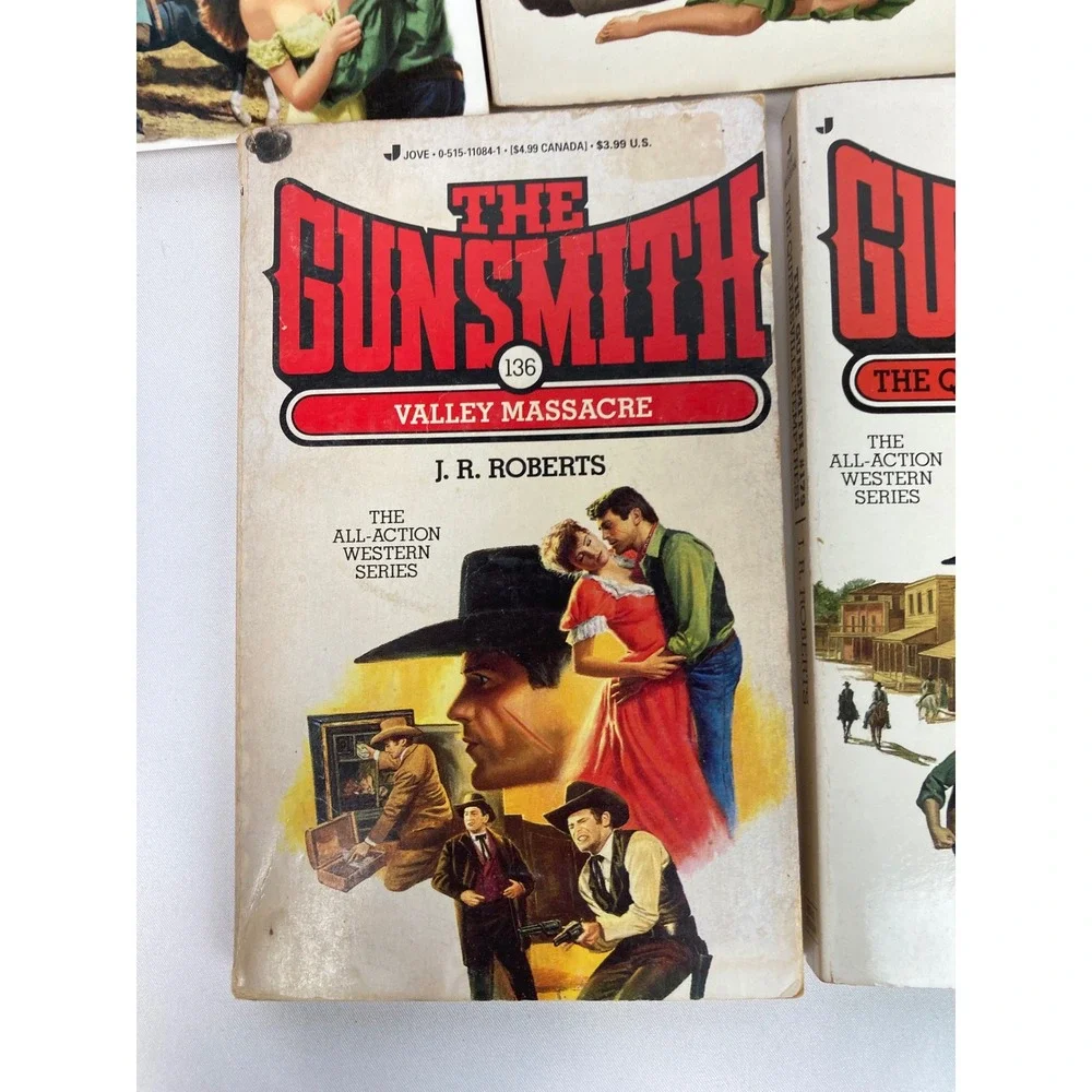 J.R. Roberts The Gunsmith Western Paperback Lot of 5 Nos 124, 129, 168 & 3 more!